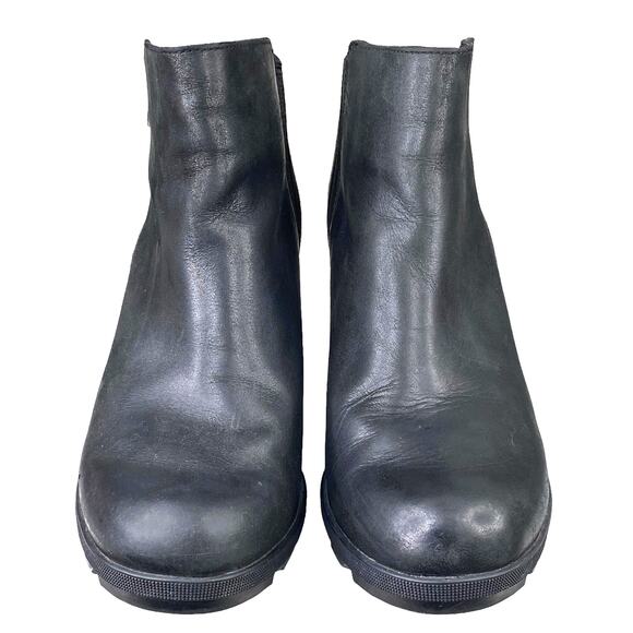 Sorel Women's Joan Of Arctic III Black Leather Hidden Wedge Boot Size US 9.5 - Picture 7 of 12